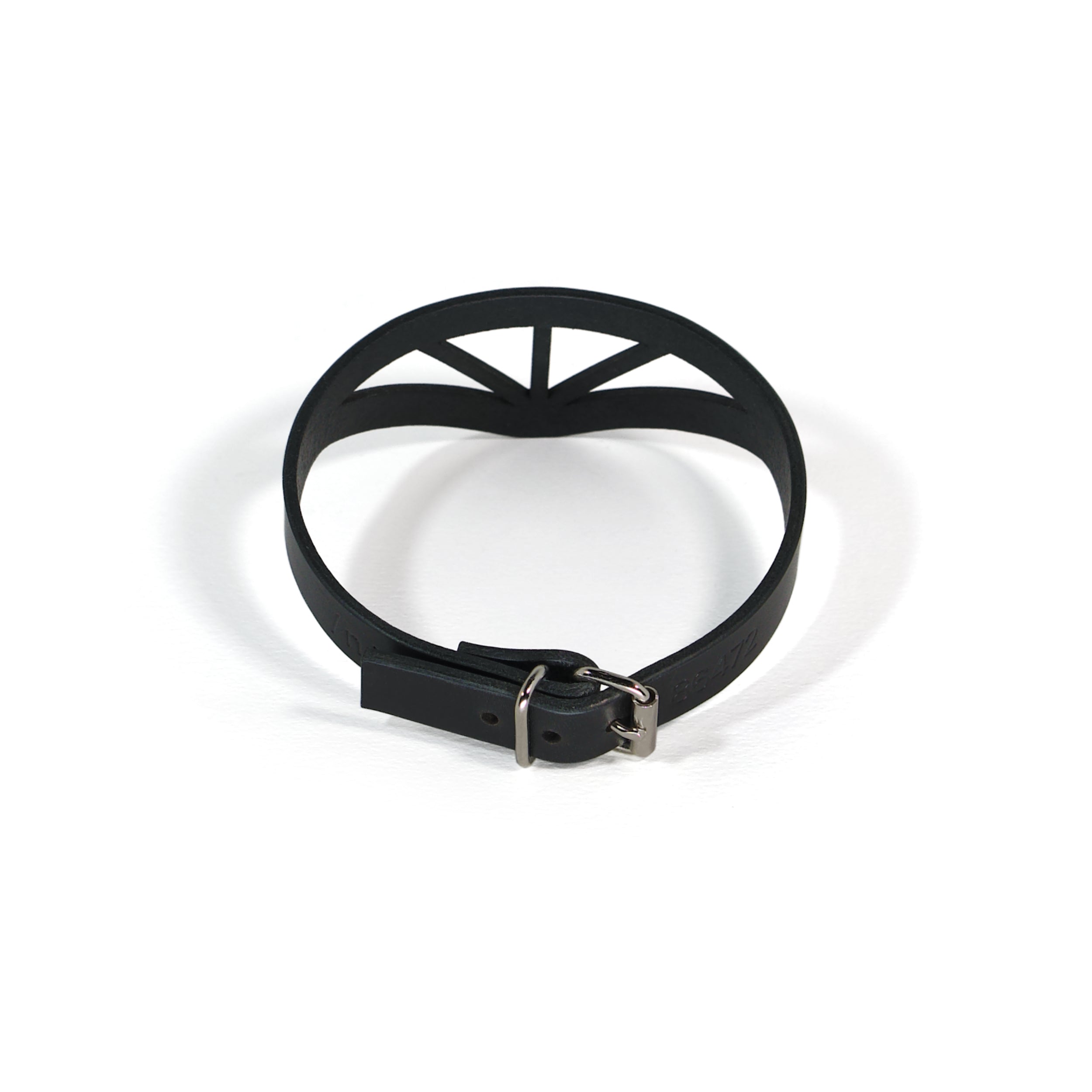 ART DECO LEATHER CHOKER - 86472