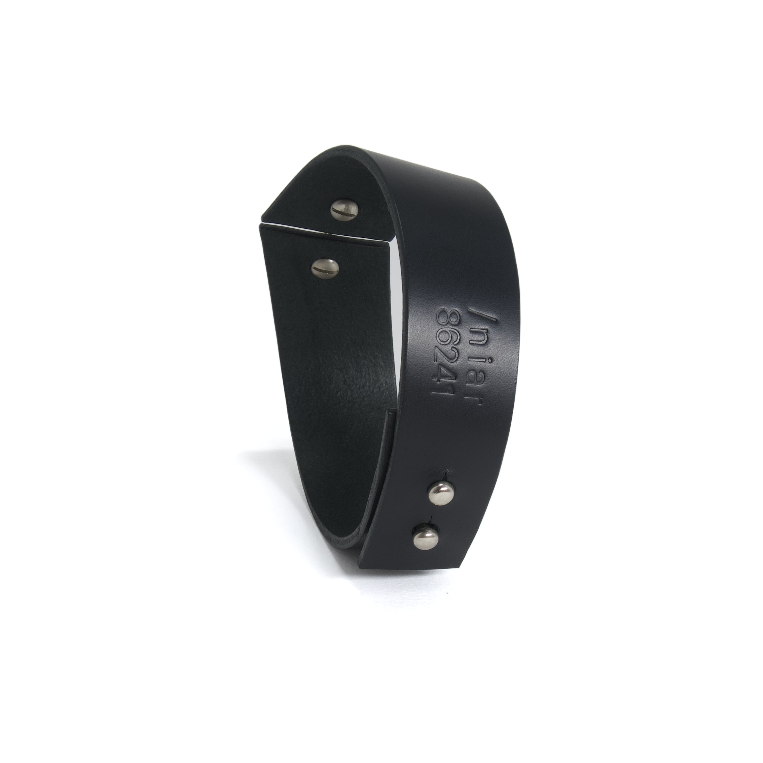 black leather choker