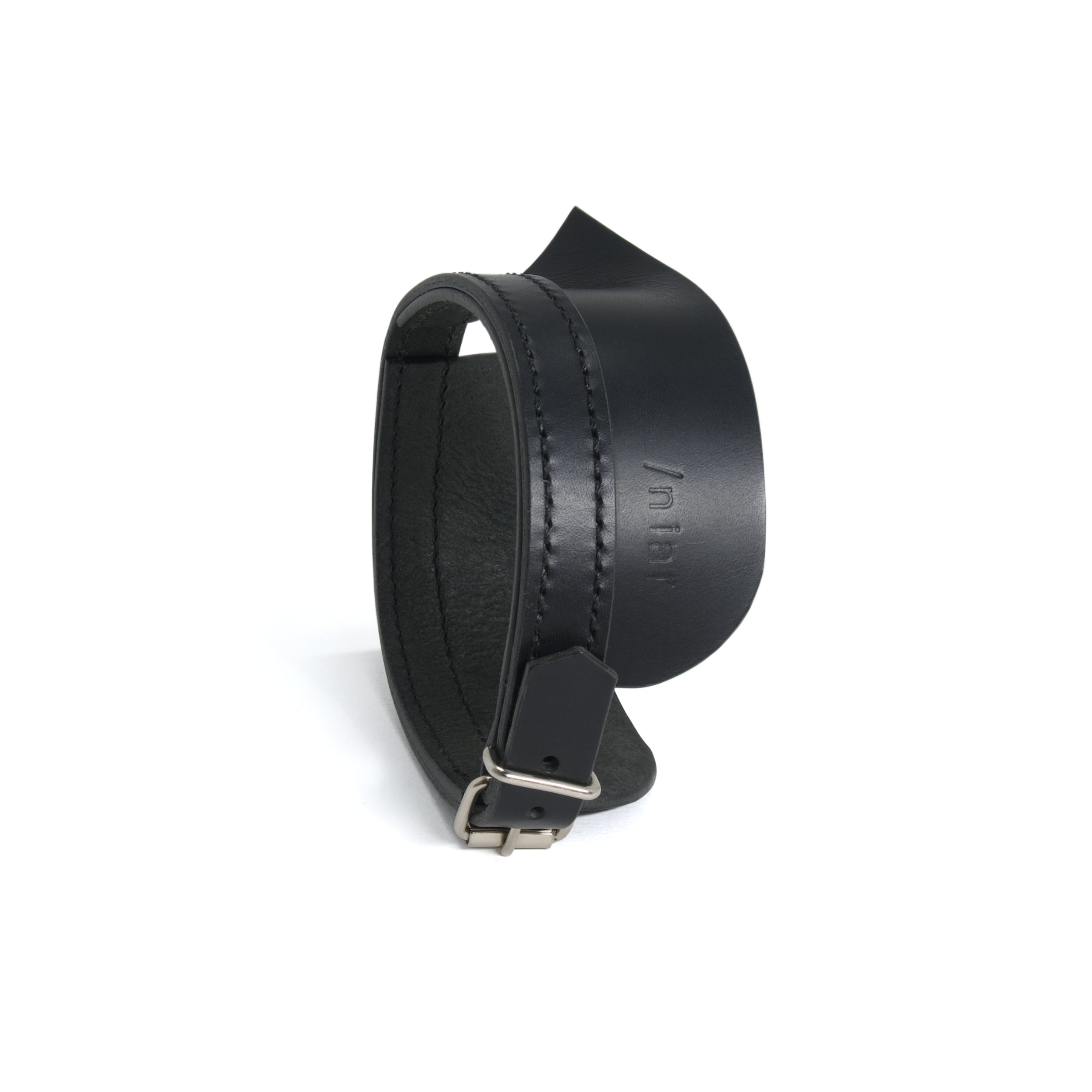black leather choker inspired by victorian era